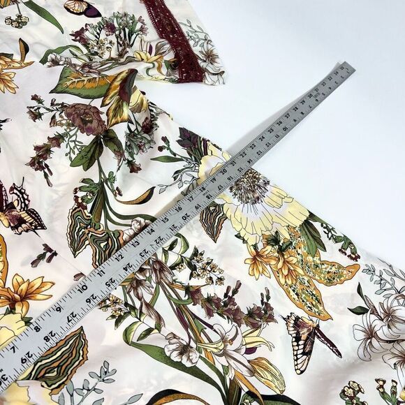 Tiny Anthropologie Jumpsuit Womens Large Floral Lace NWT wide leg bloomcore 70s - Picture 8 of 16